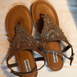 Tan sandals